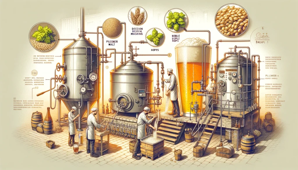 brewing process for Helles